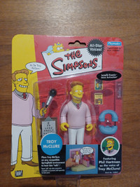 Troy McClure World of Simpsons Figure Playmates 2001 MOC
