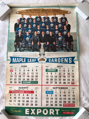 NHL Toronto Maple Leafs 1962-63 uniform and jersey original art