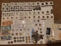 Large coin and stamp collection for sale. Priced to sell