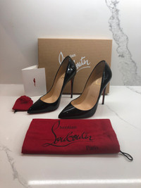 Christian Louboutin Pigalle Follies 120 Patent  Heels Size 37