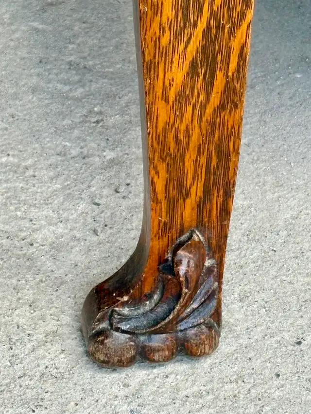 Antique Quarter-Sawn Oak Arts & Crafts Style Deacon's Bench | Other ...