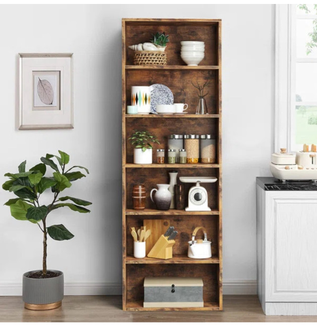 Namiko Bookshelves and Bookcases Floor Standing 6 Tier Display S in Bookcases & Shelving Units in Hamilton