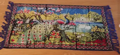 Boho Peacock Area Rug Runner Vintage, View more