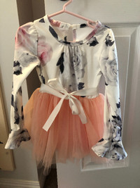Toddler floral and tulle dress 2/3T