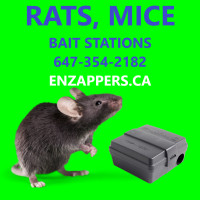Bait Stations, Bait Boxes for Rats, Mice. call: 647-354-2182