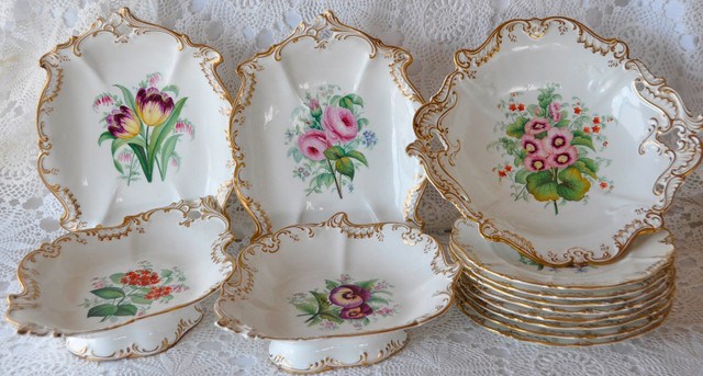 13 Piece Victorian Style Dessert Party Dishes in Kitchen & Dining Wares in New Glasgow