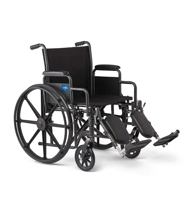 NewMEDLINE GUARDIAN K1 WHEELCHAIR 300LB CAP - BLACK K1166N2 in Health & Special Needs in Barrie - Image 2