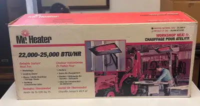 Mr. Heater 22,000-25,000 BTU/HR Workshop Heater *Unopened*, View more