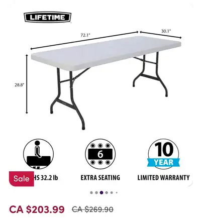Portable table, View more