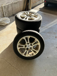 Acura Winter Tires - Black Tires + Silver Rims