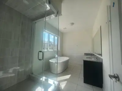 A fully furnished huge Master bedroom with ensuite washroom