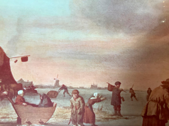 Adriaen Van De Velde’s 1668 Print of  Ptg “Golfers on the Ice” dans Art et objets de collection  à Belleville - Image 3