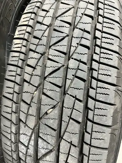 Selling a set of four P245/75R16 tires,And rims and hubcaps originally from a2022 Toyota Tacoma with...