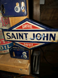 Looking for New Brunswick Irving Oil license plate topper sign
