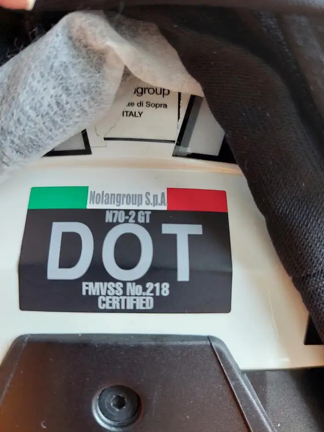 New Nolan Helmet N70-2 GT Classic N-Com metal white XL in Motorcycle Parts & Accessories in Laval / North Shore - Image 11