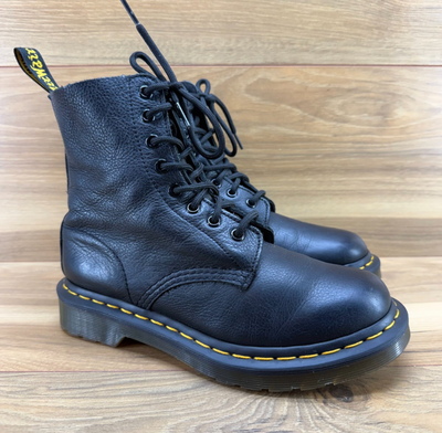 Dr Doc Martens 1460 Pascal Black Leather 8-Eye Boots Womens 6 US, View more