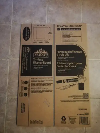 New Elmer's Corrugated Tri-Fold Display Boards 36 x 48 inches, View more