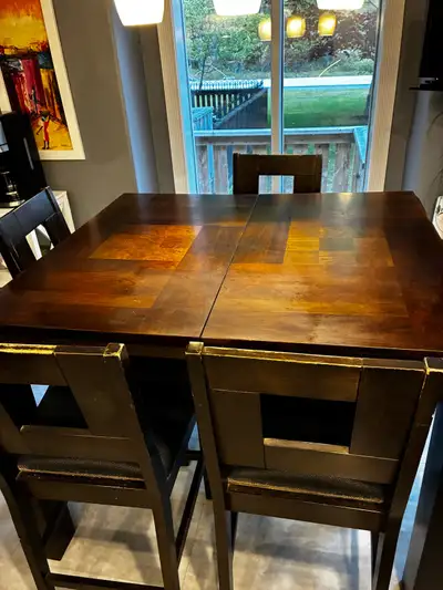 Pub Height Table & 6 Chairs, View more