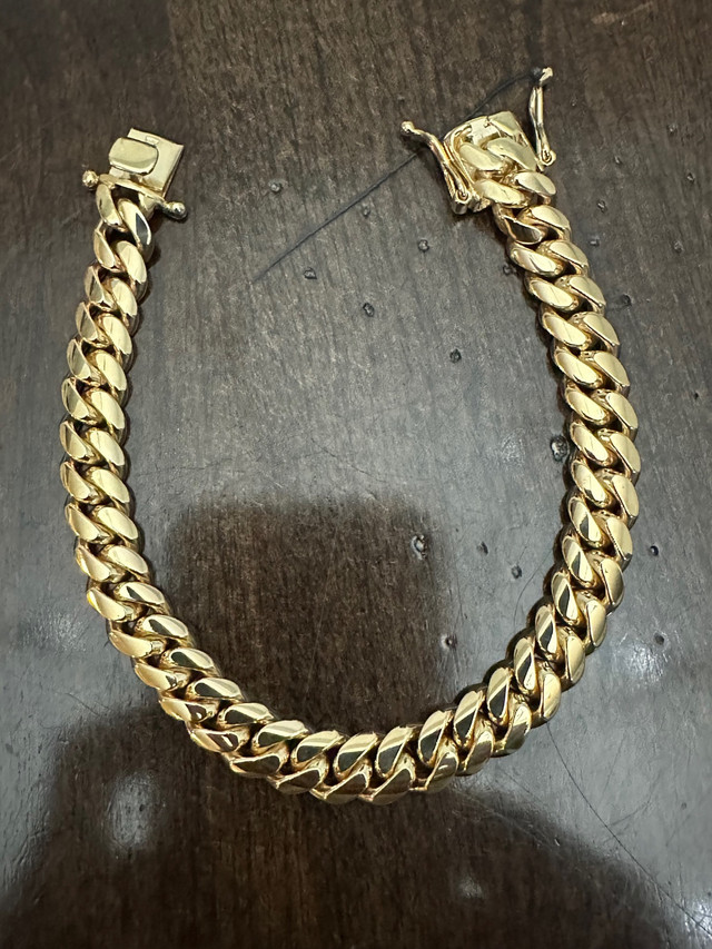 8.5” 10k SOLID Gold Miami Cuban Bracelet 56.25_gms in Jewellery & Watches in Oakville / Halton Region - Image 2