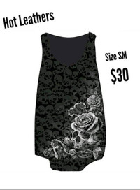 Brand New Hot Leathers Skull Tank Top For Sale