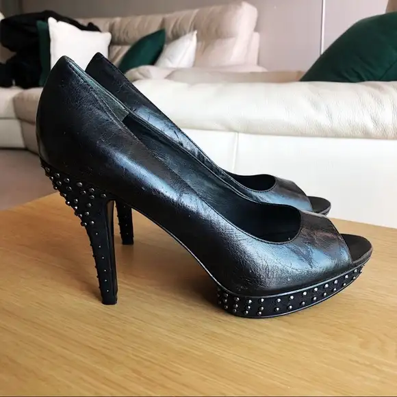 NEW - Nine West (Size 9.5) Studded Peep Toe Women's Heels Shoes