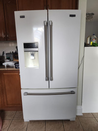 White Maytag French door refrigerator 