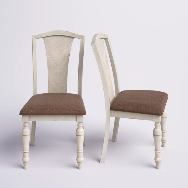 Slat Back Solid Rubberwood Dining Chairs (Set Of 2) in Chairs & Recliners in Hamilton - Image 2