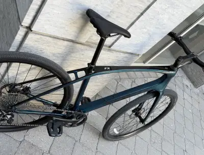 Size: L / Large Flat Bar Fitness/ Hybrid / Gravel Bike Cadence + Speed DuoTrap Ant+ sensors for bike...