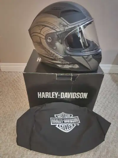 Harley Davidson full face helmet size large. Like new, only used for one trip but it was too small f...
