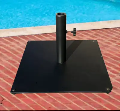 Tropishade Steel Plate Umbrella Base 36 lbs Black NEW, View more