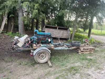 Works fine. Extra prop.Come get it before it goes to scrap Engine complete and ran fine but head gas...