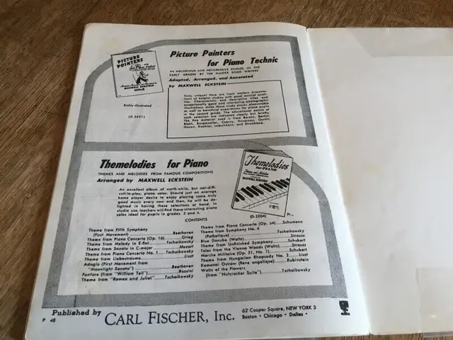 Vintage PIANO  15 Compositions  par maxwell Eckstein in Other in Laval / North Shore - Image 8