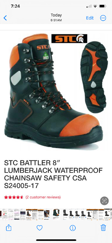 Brand new STC safety boots in Men's in City of Toronto