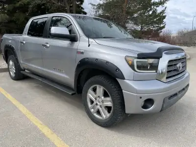 2008 Toyota Tundra CrewMax Limited, TRD Off Road, 4x4 wheel drive. It has a 5.7L iForce V8 engine an...