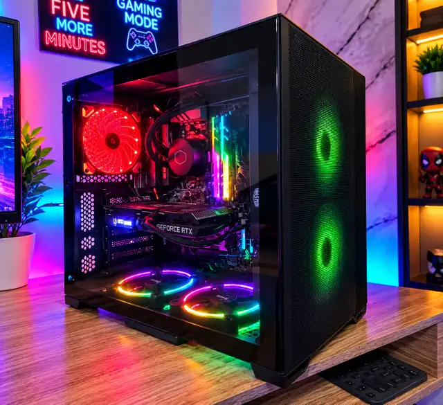 Liquid Cooled Ryzen 5 3600X + RTX 3060 Ti RGB Gaming PC | Desktop ...