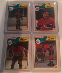 1983/84 OPC Mont Canadiens Team Set, Naslund, Carbonneau, Nilan