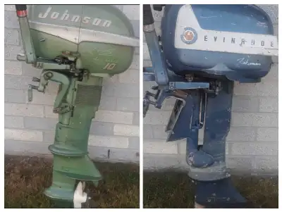 Johnson or Evinrude outboard service for mid 1950's thru 1970's 10 hp motors & under only.