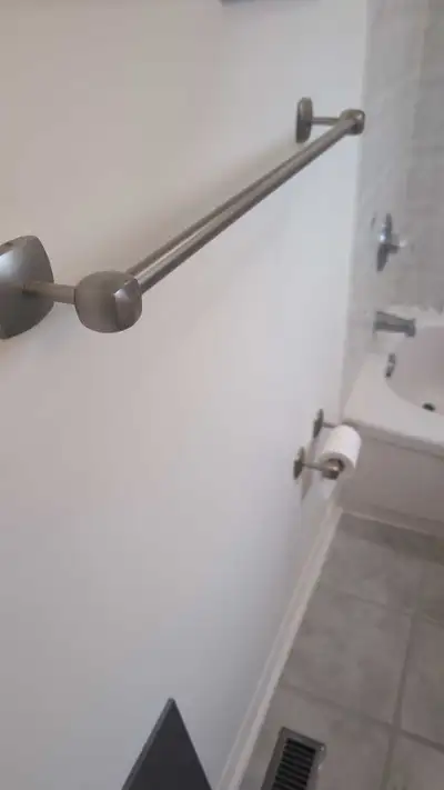 Towel bar and toilet paper holder, View more
