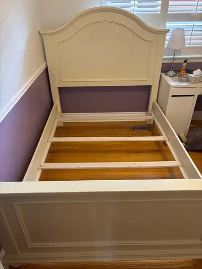 Full size Bed frame with rails and end board, View more