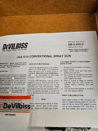 New in box DeVilbiss spray gun for $100 and 2 slightly  used