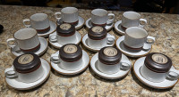 Denby Tea Cup & Saucer - New Price, Full Set of 12
