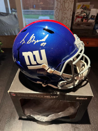 Signed New York giants sterling shepard helmet 