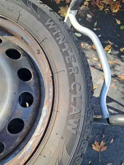Set of 4 16 inch winter claw tires on rims came off a chev cruise.