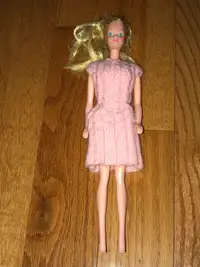 Vintage Barbie Doll 1958 On The Back Blonde Hair Blue Eyes