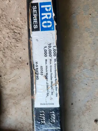 Hitch got stolen ..sway bars are for sale $60 OBO