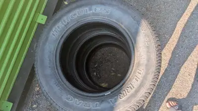 Selling three in excellent condition. Hercules Terra track tires 235/70R16 x3 in excellent condition...