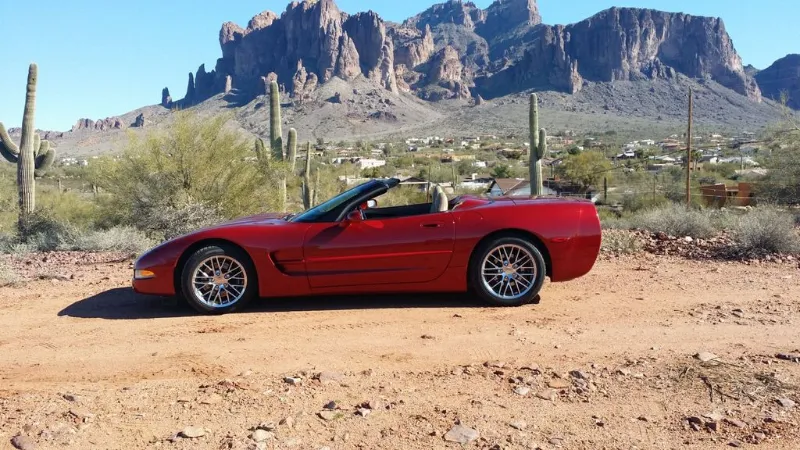 1999 convertible red corvette. $22,900obo