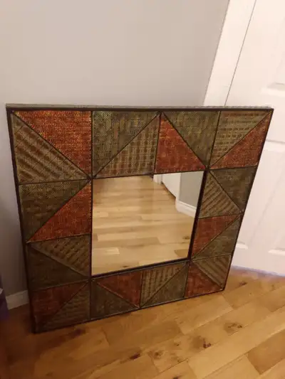 Geometric Wall Mirror - like new, View more