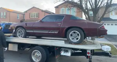 Up for grabs is a 1981 chevy camaro Car got very minimal rust. Bought the car to restore and work on...
