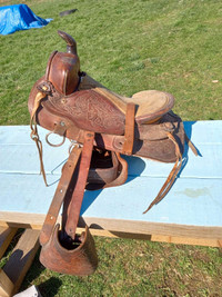 Old Western pony saddle